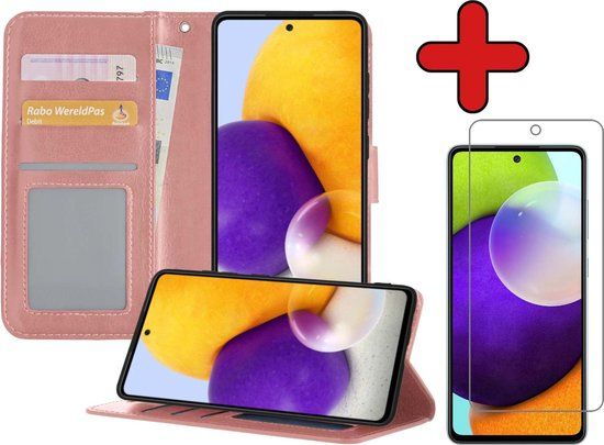 BTH Hoesje voor Samsung Galaxy A52 5G - Book Case - Rose goud