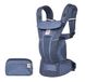Ergobaby Omni Breeze Babydrager vanaf de geboorte tot 20 kg, 4 posities SoftFlex mesh ergonomische Baby-buikdrager Rugdrager Babydraagdoek, Heathered Denim Blue