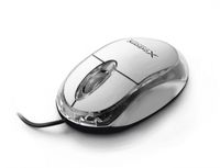 Titanum XM102W Muis Reizen Ambidextrous USB Type-A Optisch 1000 DPI Transparant Wit
