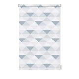 GARDINIA EASYFIX-rolgordijn met decoratie, driekhoek, 45 x 150 cm, grijs
