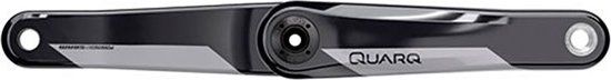 Quarq D2 Dub Carbon Crankarm Zwart, Zilver 177.5 mm