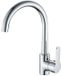 Artic Atlantische Robinet de lavabo avec bec haut et un levier argent
