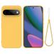 Google Coque Google Pixel 11 en silicone liquide avec dragonne - Jaune