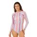 Rip Curl Coastal Instincts Shorty à manches longues avec fermeture éclair au dos pour femme UPF