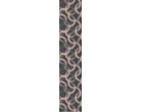 Ambiance Sticker Voorgelijmd vliesbehang - GRIJS ROZE CIRKELS - 1 rol van 300x60cm