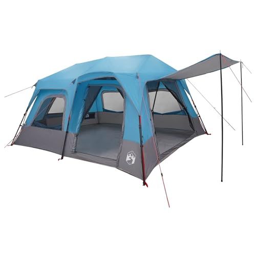 vidaXL Directe Tent 8-persoons Blauw 185T Polyester met PU Coating
