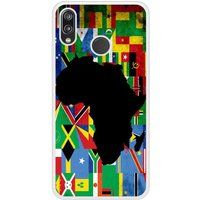 P20 Lite Drapeau Afrique Bedrukt siliconen hoesje