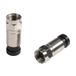Seki 10 x F-compressiestekker, 7,0 mm, coaxiale satelliet-tv-kabelconnector voor RG6 RG59-kabel, 10 stuks F-stekker