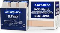 Salvequick recharges longues pansements plastiques 120x20 mm - 6 pack