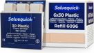 Salvequick recharges longues pansements plastiques 120x20 mm - 6 pack