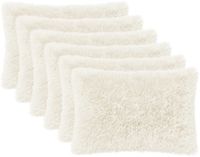 vidaXL Kussensloop 6 pcs heerlen wit 40 x 60 cm pv fleece