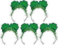 Merkloos 5x St. Patricks Day Diadeem/Haarband voor Volwassenen - Groen