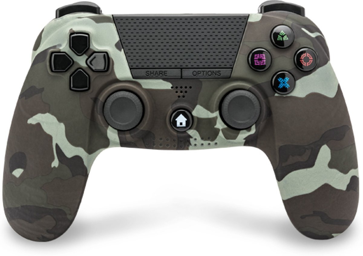 Under Control PS4 bluetooth camouflage controller met koptelefoonaansluiting