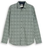 Tom Tailor - Chemise à manches longues - Homme - L - Vert - Coton