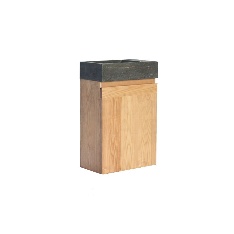 Badkamerplanet Fonteinkast Greeploos Nola Wood Eiken Toiletmeubel Natuursteen