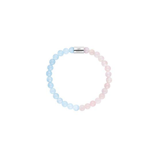 Engelsrufer Dames Armband 925 Zilver Blauw/Roze - Minimalistisch