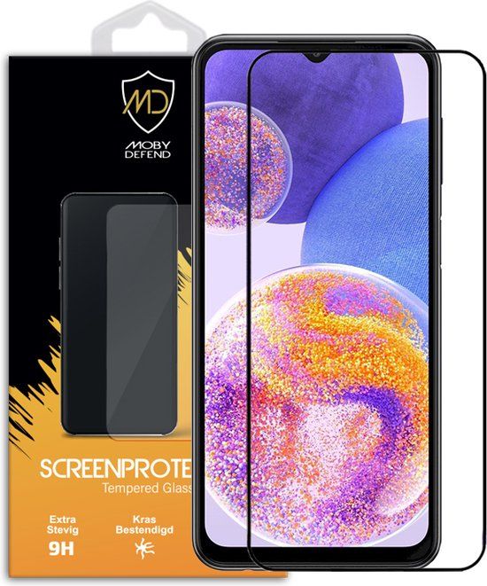 Samsung Galaxy A23 Screenprotector - MobyDefend - Tempered Glass
