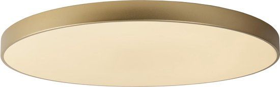 Lucide UNAR Plafonnière - Ø 80 cm - LED - 3 StepDim - 80W - Mat Goud