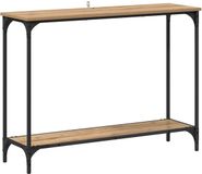 vidaXL Wandtafel artisanaal eikenkleurig 101 x 30.5 x 75 cm