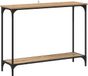 vidaXL Wandtafel artisanaal eikenkleurig 101 x 30.5 x 75 cm