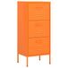 vidaXL Opbergkast 42,5x35x101,5 cm staal oranje