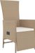 vidaXL 5-delige tuinset met kussens, beige, polyrotan