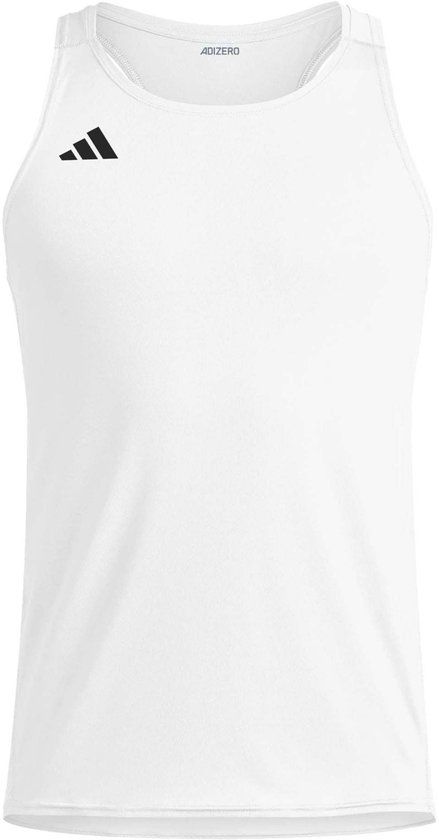 Adidas Sport Adizero E Snglt Tanktop - Wit - Heren - XL