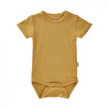 Minymo Romper Korte Mouw Bamboo Viscose Okergeel Mt 74