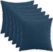 vidaXL - Kussensloop - 6 stuks - HEERLEN - Marineblauw - 35 x 35 cm - Corduroy