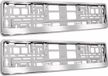 Xtrobb Kentekenplaathouder - 2 stuks - Zilver
