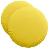 vidaXL Coussin d'assise 2 pièces Tissu Jaune clair Ø50 x 19 cm