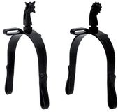 Hispano Hípica Hispano Hipica Country Black Oxide Coating Long Straight Neck Sporen Zwart