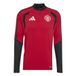 Adidas Manchester United Maillot d'Entraînement Fermeture Éclair 1/4 - Rouge - Small