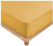 PROMO LINGE Linge promotionnel Percale hoeslaken 160x200 cm geel