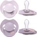 Difrax LOVI Fopspeen Dynamisch - Prime - 6 tot 18 Maanden - Lichtroze & Paars - 2 Stuks