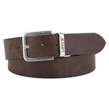 Levi's Heren Omkeerbare leren riem, Bruin, 105 cm