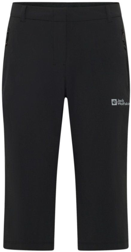 Jack Wolfskin Hikeout 3/4 Pants Women - Capri - Dames - Zwart - Maat 40