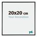 Your Decoration Cadre photo 20x20 cm Aluminium Noir Brillant Kent
