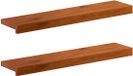 vidaXL - Raamprofielen - 2 stuks - Bruin - 80 x 20 x 2 cm - Massief Eikenhout