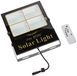 Led-zonneprojector, draaibaar, met apart zonnepaneel en afstandsbediening, 60 W, 1375 lumen, IP65-bescherming voor buiten, gebruiksduur 2 nachten, 120 leds