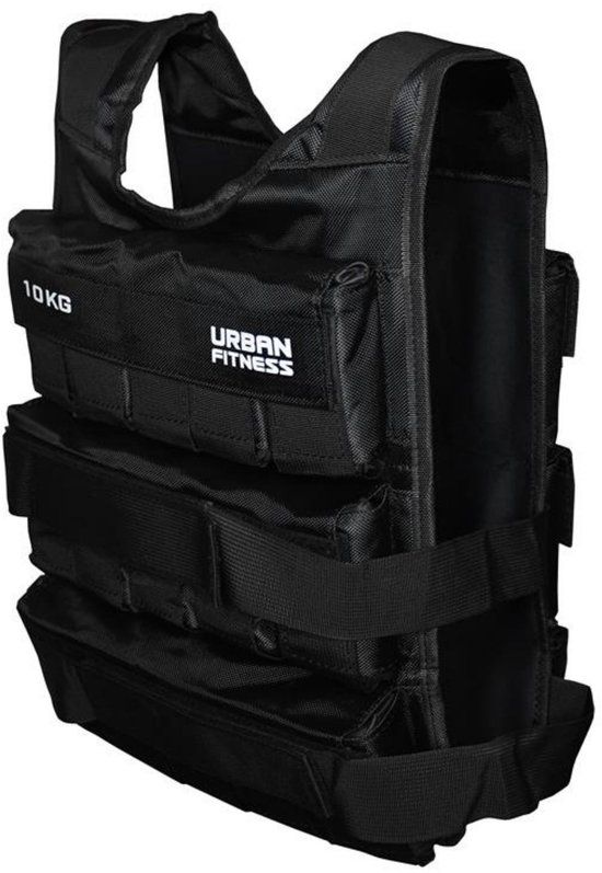 UFE Urban Fitness - Verstelbaar Gewichtsvest - 10 kg - Zwart