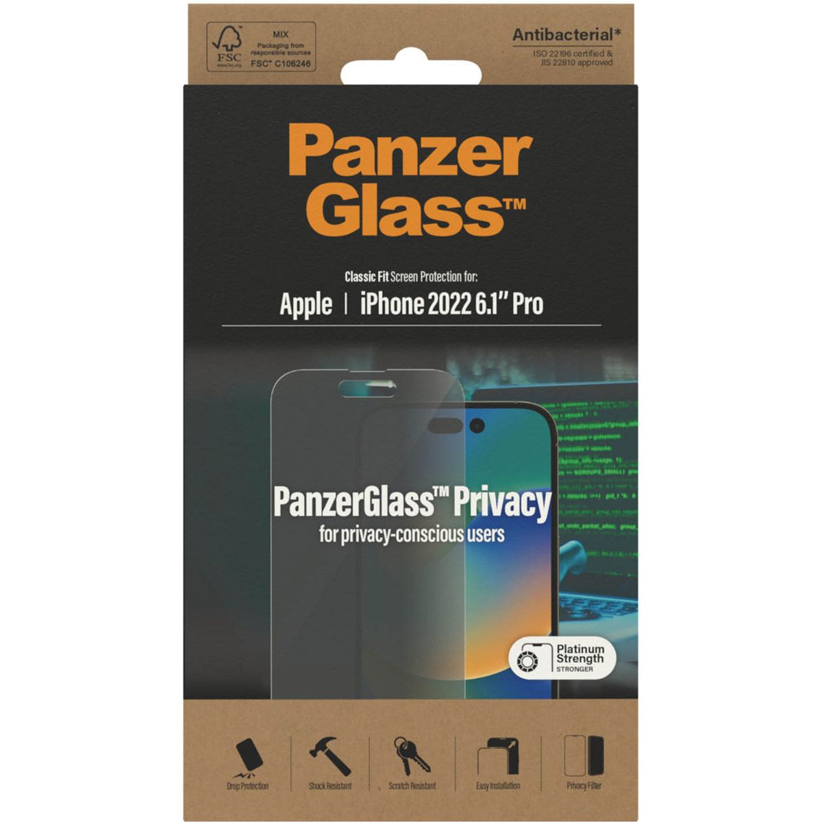 PanzerGlass Privacy Screenprotector Apple iPhone 14 Pro