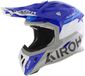 Airoh Aviator Ace 2 crosshelm Fury glans blauw wit grijs S
