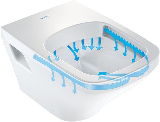 Duravit DuraStyle Toilet wall mounted Rimless - wit