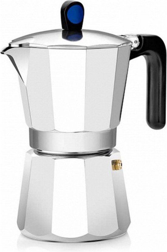 Monix Italiaanse Koffiepot - 9 Kopjes - Aluminium - Zilverkleurig
