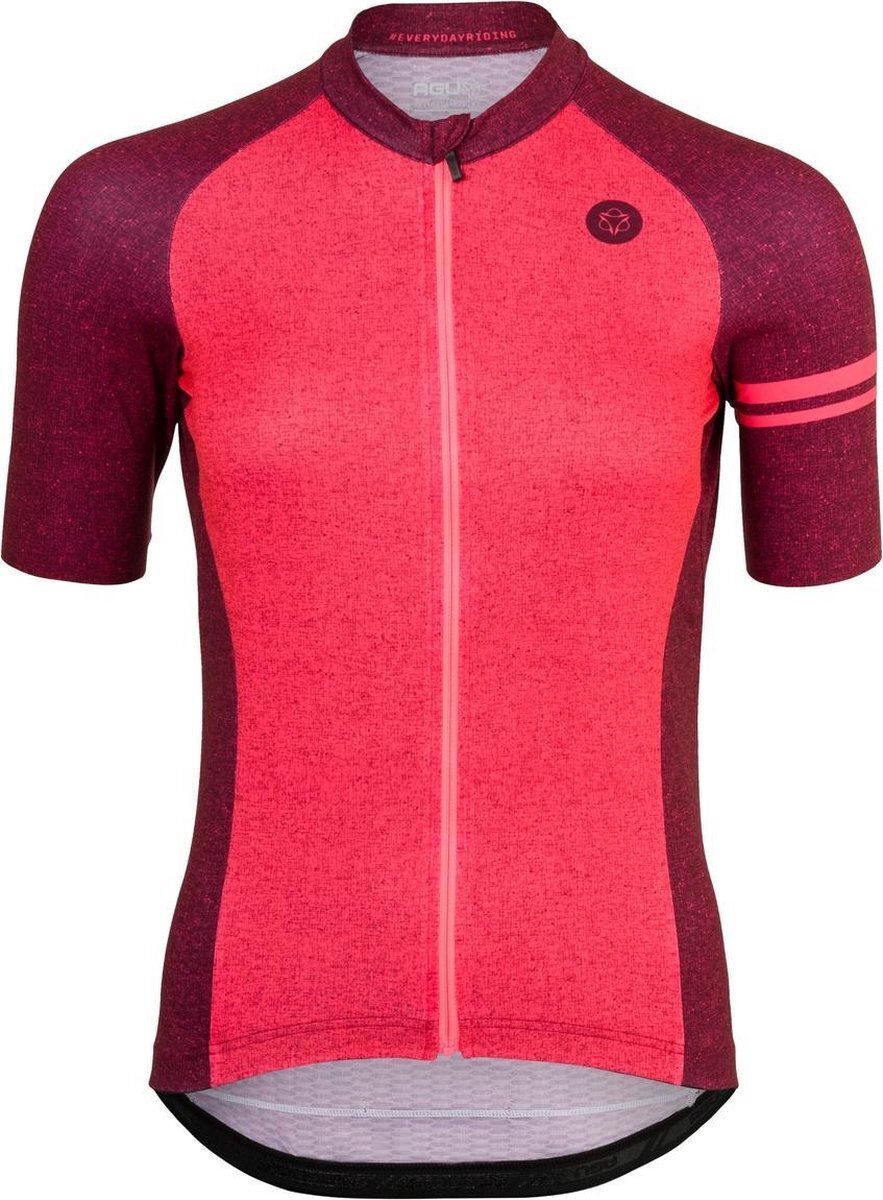 AGU Melange Fietsshirt Essential Dames - Rood - XS