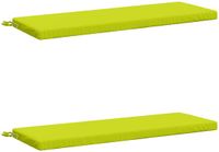 vidaXL - 2-delige - Bankkussens - SOEST - 2 - st - 100% - Polyester - Heldere Groen