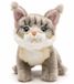 Uni-Toys - Maine-Coon-kat, zittend (grijs) - 18 cm