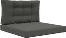 vidaXL Coussin de banc d'extérieur Polyester anthracite 80 x 80 cm