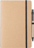 Merkloos Notitieboekje A5 - opschrijfboekje - 21 cm - 60 paginas - zwart elastiek - schriften
